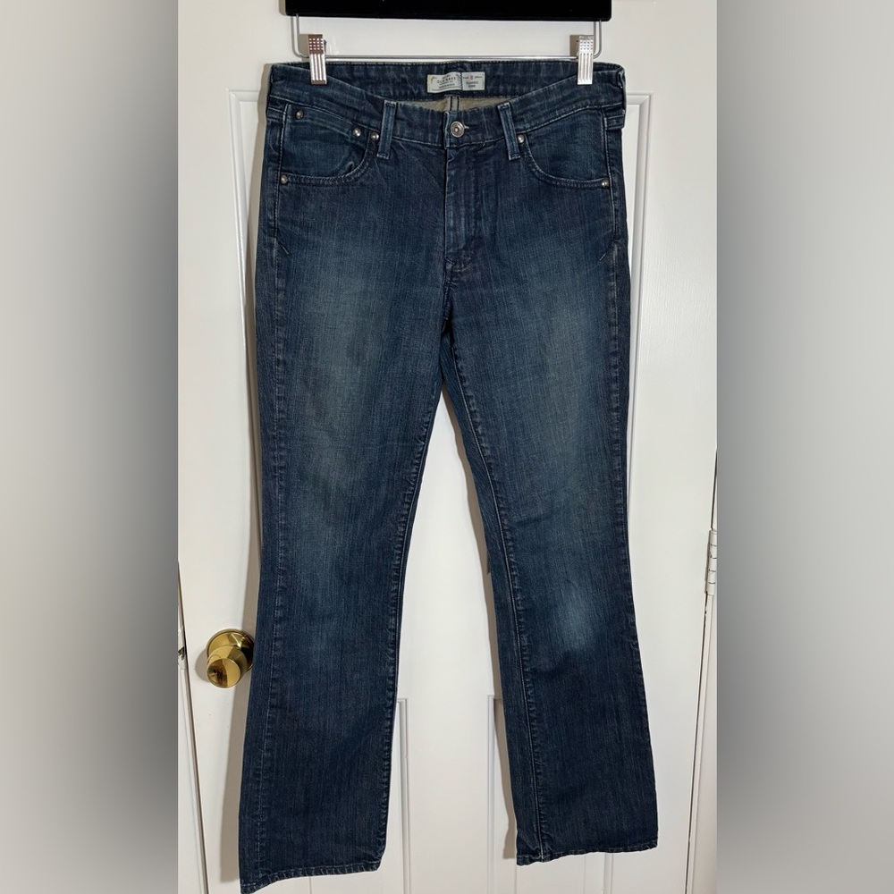 Old Navy Women's Retro Dark Blue Boot Cut Jeans (Size 8)